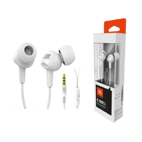 JBL WIRED IN-LINE EARPHONE C100SI 3.5MM WHITE